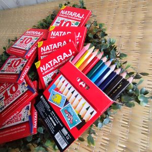 4pcs combo Nataraj 10 Colour Pencils