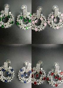 Sparkling Crystal Hoop Earrings