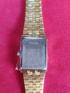 Gold Titan Watch
