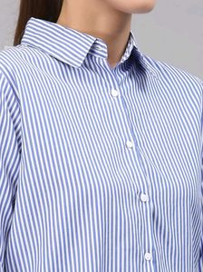 Striped Blue &amp; White Shirt