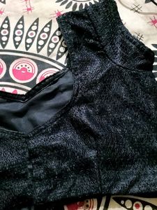 Beautiful Black Princess Cut Blouse