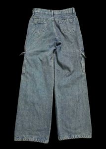 Light blue Cargo denim Jeans women
