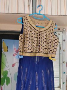 Blue &amp; Gold plazo set