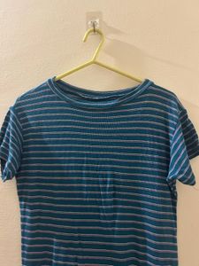 Striped Midi T-Shirt Dress