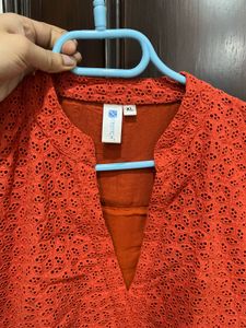 Chicken Rust Dress