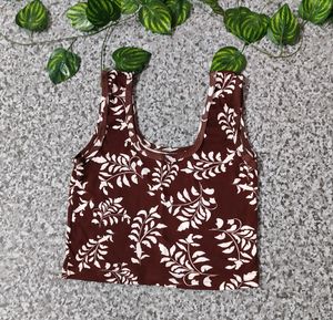 Asthetic Brown Tank Top