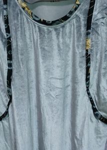 Brand New Velvet Nightwear, Very Dressy And Can Be Used During Winters. Not Used At All  It Has 2 Zippers And Can Be Used During Nursing Also