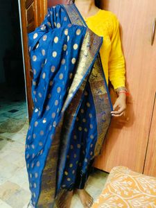 Blue Colour Banarasi Dupatta 💜