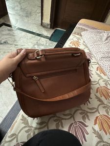 Lavie Brown Sling Bag For Girls