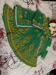 Bridal Lehnga Green Colour