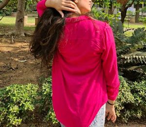 Pink Button-Down Shirt