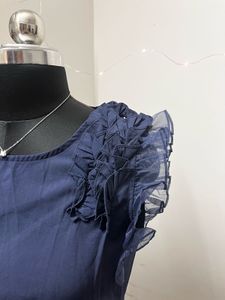 Navy Blue Designer Top