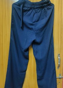 Navy Pants With Belt