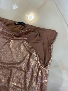 Sparkly Rose Gold Skirt