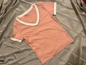 Cute Pink Ringer Tee