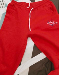 Comfy Red woolen pant Size- 34