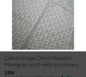 Celine Vintage Silk Scarf/Bandana/Handkerchief