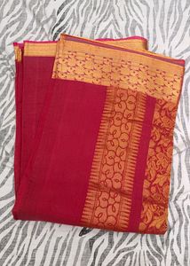 red colour pattu saree