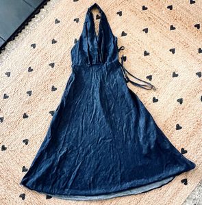 Denim Halter Dress