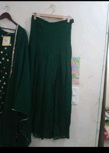 new padded Green Kurta Set