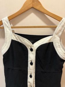 Vintage Black &amp; White Mini Dress