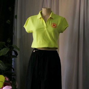 Yellow Converse Polo Top
