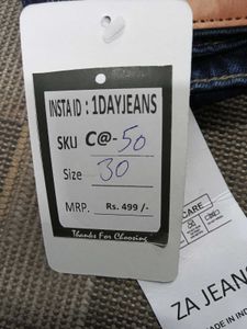 🥰C@50 Size-30 (Sale) Latest Ladies high waist Jea