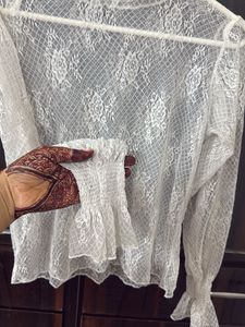 Lace Mock Neck Top