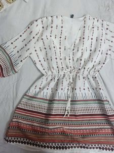 Bohemian white top