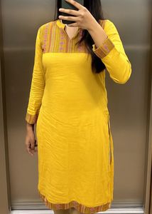 Rangeelo Rajasthani Yellow  Kurti