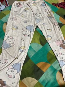 Women Pink Printed Lower For Cotton