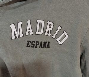 Cropped Hoodie Olive Green