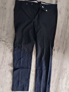 Navy Blue Straight Leg Pants