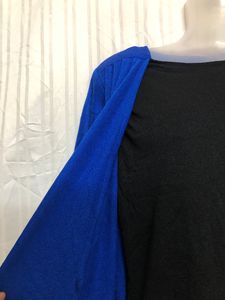 Navy Blue Long Sleeve Top