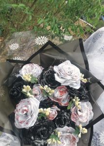 Black Colour Flower Bouquet 💐