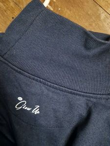 Navy Blue Turtleneck Sweatshirt
