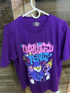 The Souled Store Purple Graphic Tee