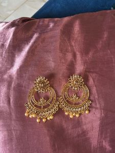 Gold Tone Statement Earrings