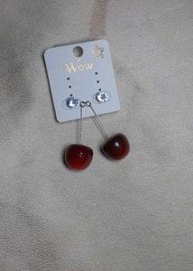 Viral Cherry Drop Earrings