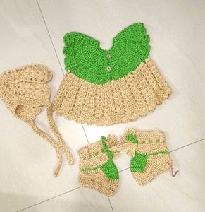 Handmade Crochet Baby girl Outfit Set😍