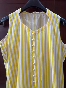 Strips Cut Sleeves Kurta