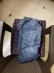 Blue Denim Joggers