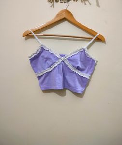 Purple Crop Top