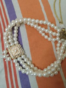 Pearl Necklace &amp; Earring Set