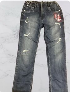 Distressed Denim Jeans