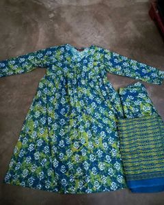 V Neck Kurta Set