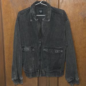 Westside Charcol Relaxed Fit Denim Jacket