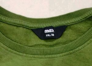 Green Sweatshirt Style Top For Women.