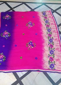 Embroidery Saree