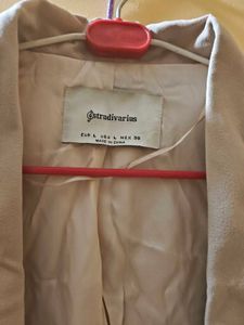 Elegant Beige Blazer - Stradivarius